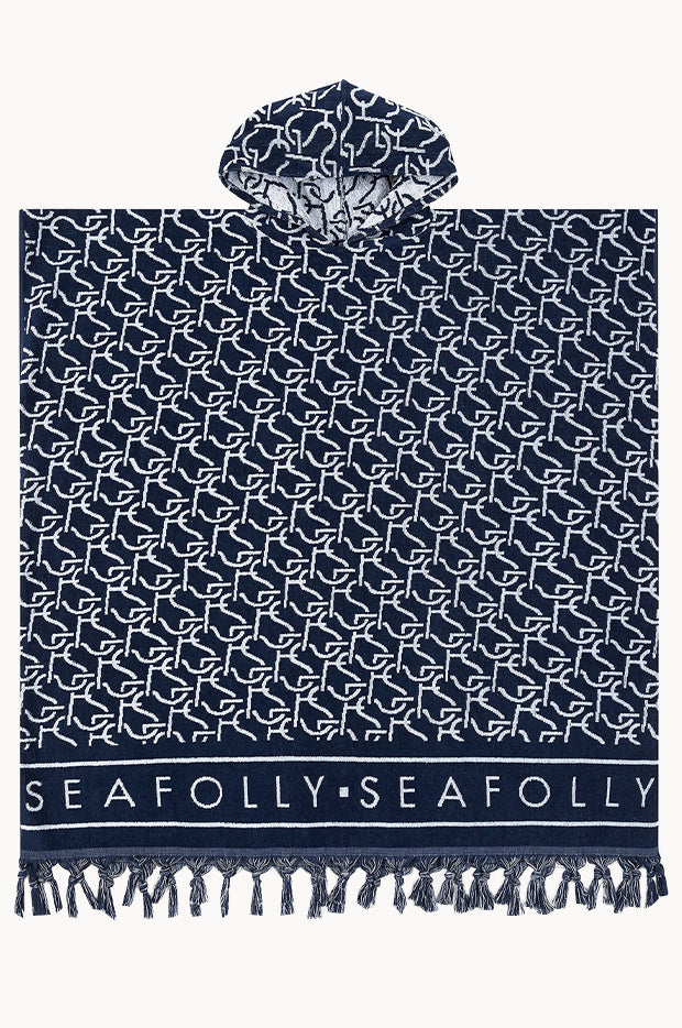 Monogram Towel Poncho