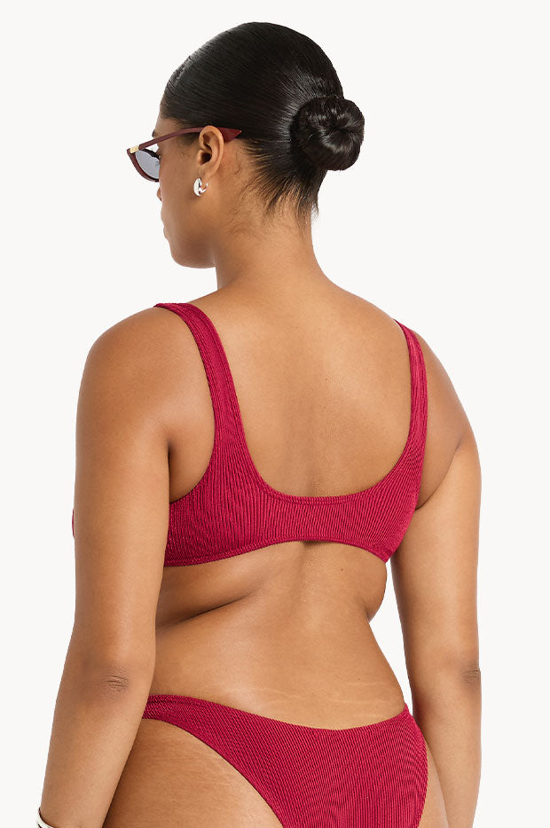 Shimmer Cord Ring Malibu Crop
