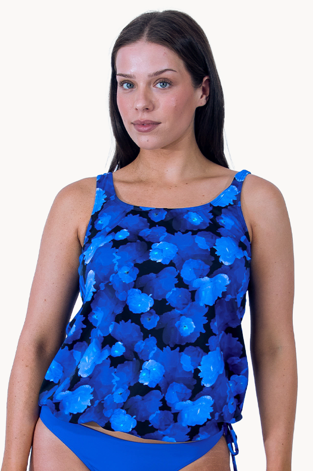 Midnight Island Blouson Tankini Separate +