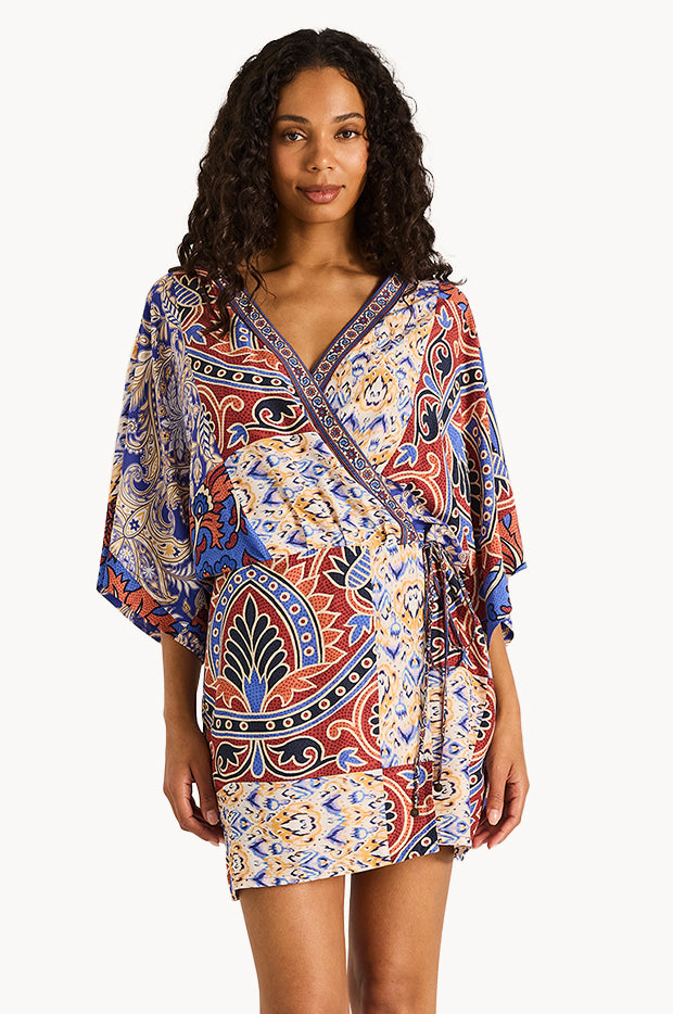 Azura Tali Mini Wrap Dress