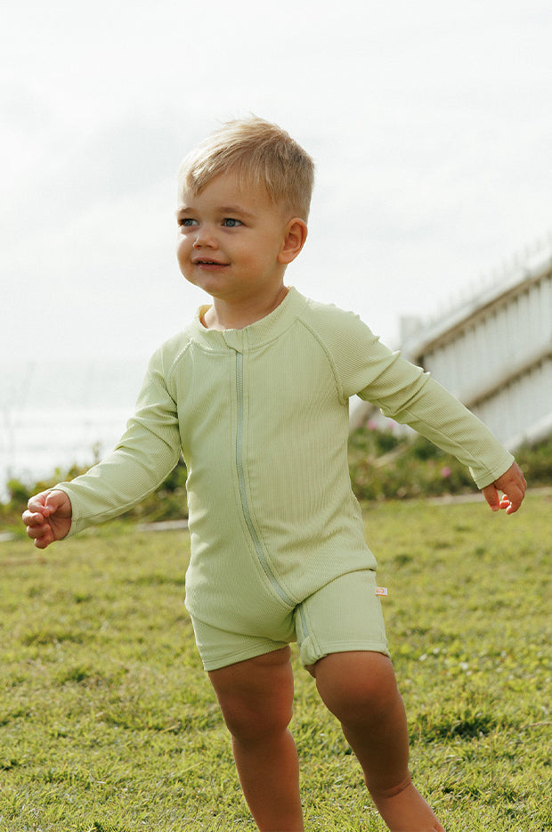 Baby Boys Zip Boyleg Sunsuit