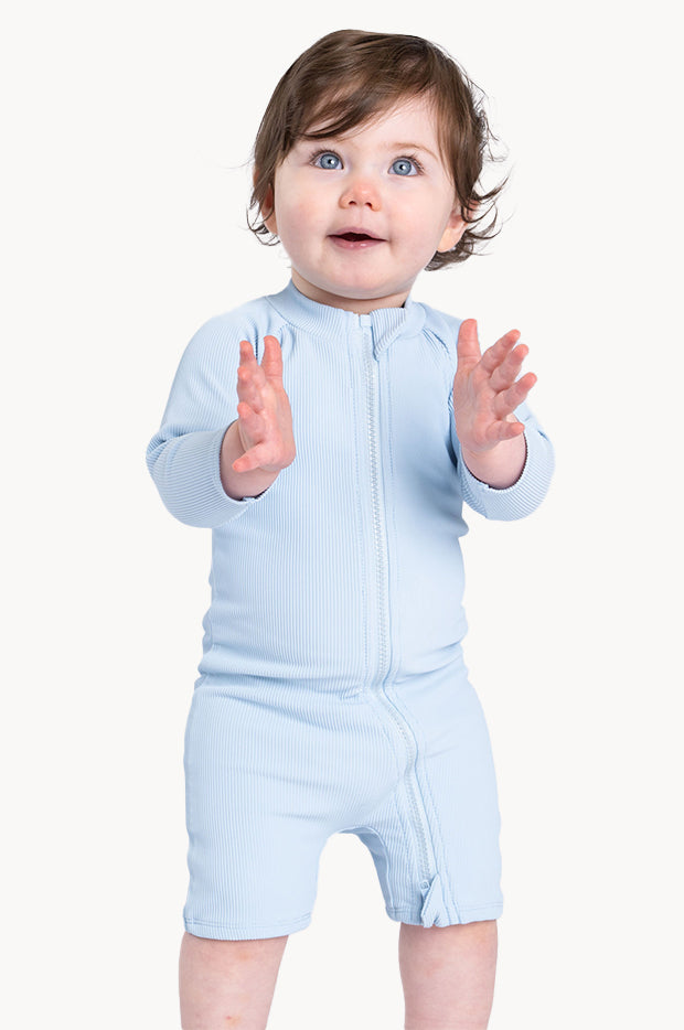 Baby Boys Zip Boyleg Sunsuit