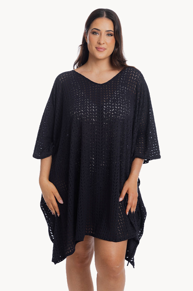 Plain Sheer Leaf Kaftan