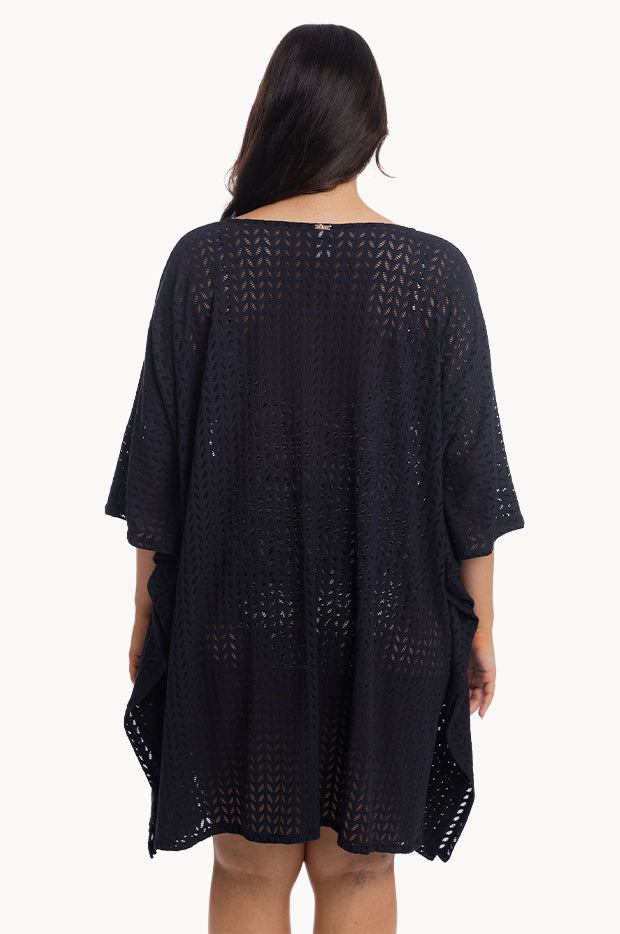 Plain Sheer Leaf Kaftan