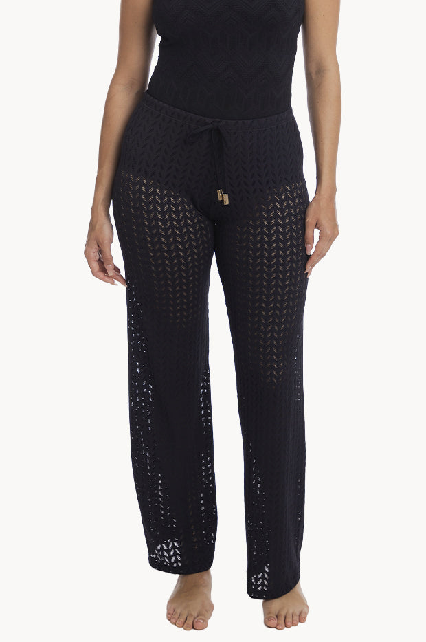 Plain Sheer Leaf Pant