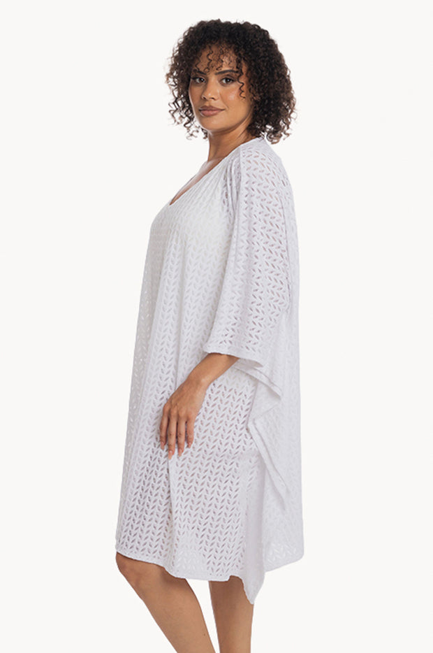 Plain Sheer Leaf Kaftan