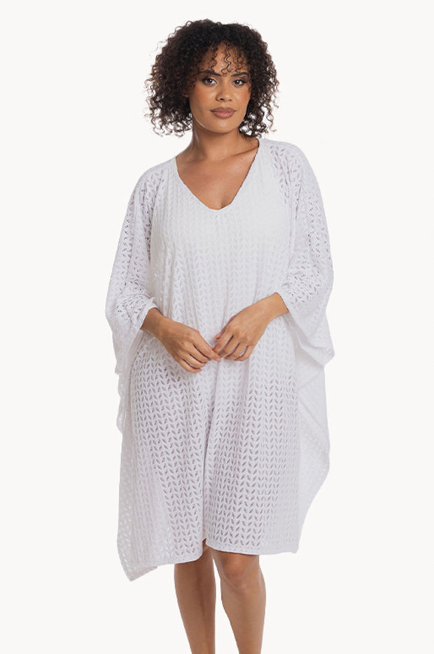 Plain Sheer Leaf Kaftan