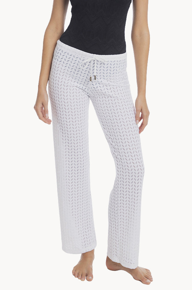Plain Sheer Leaf Pant