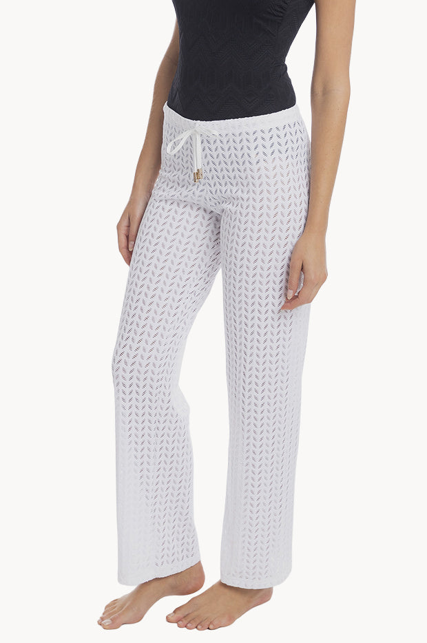 Plain Sheer Leaf Pant