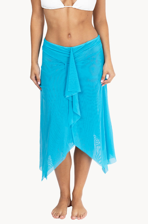 Plain Mesh Frill Skirt