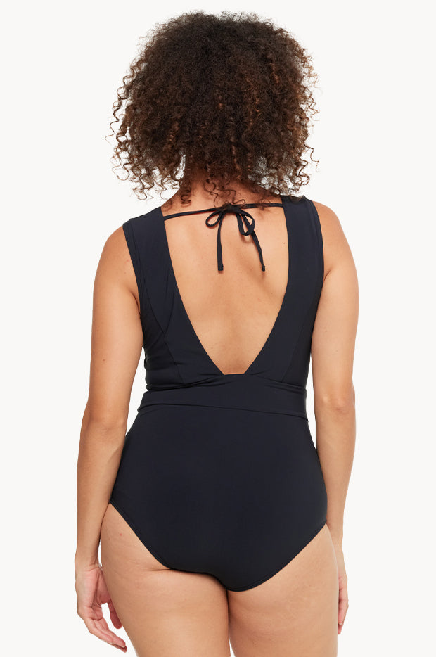 Plain Ultra V Neck One Piece