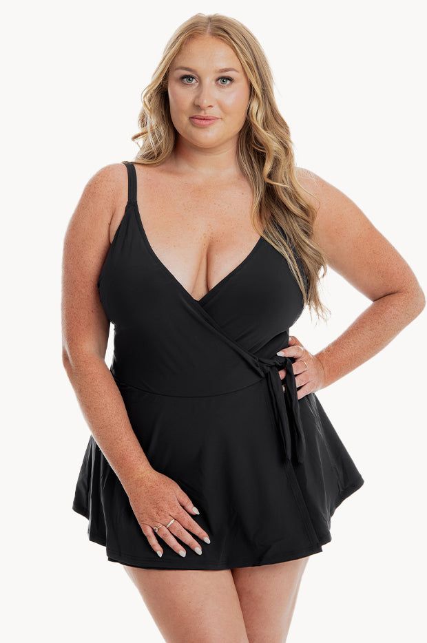 Cross Over Swim Dress