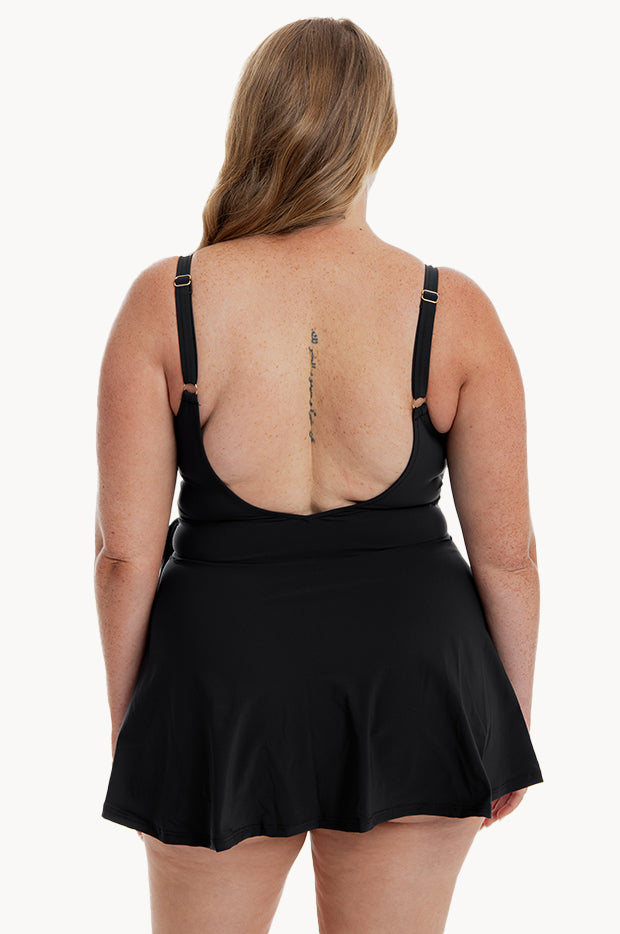 Cross Over Swim Dress