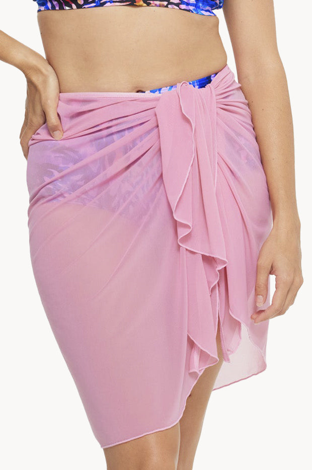 Togs Swimwear Plain Mesh Sarong Pink | Swimwear Galore AU