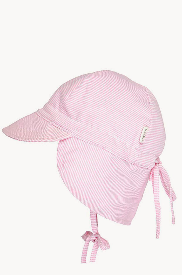 Girls Blush Baby Cap With Flap