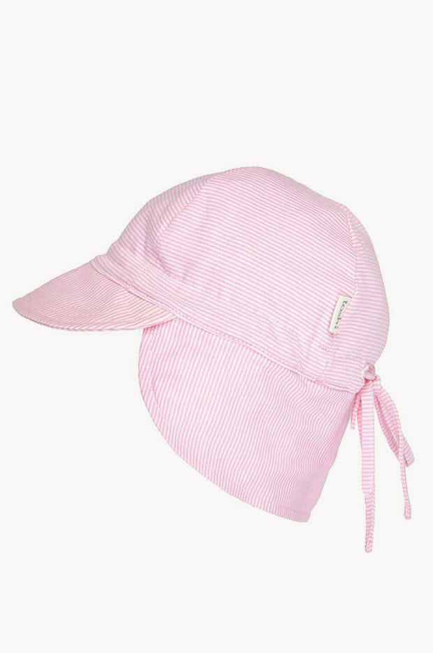 Girls Blush Baby Cap With Flap