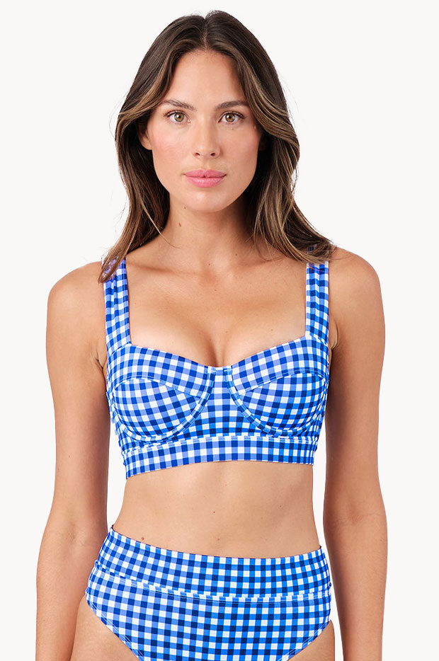 Gingham Bustier Balconette