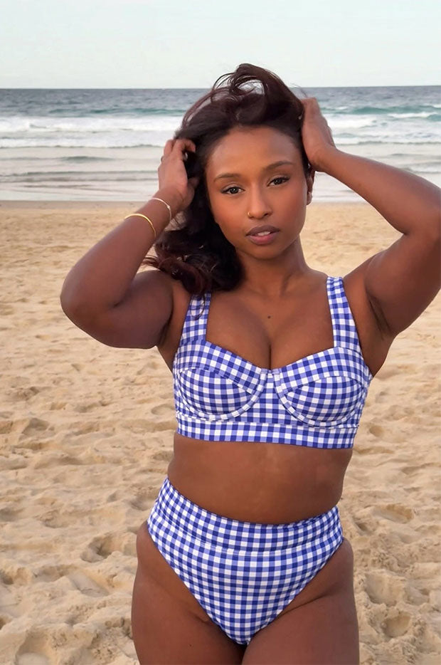 Gingham Bustier Balconette