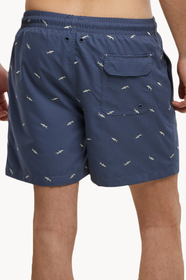 Mens Embroidery Swim Short