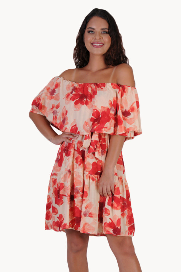 Petal Off Shoulder Dress