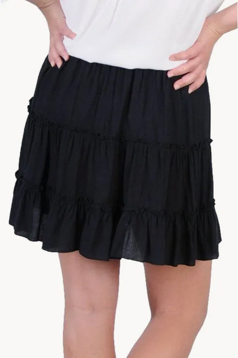 Plain Tiered Skirt