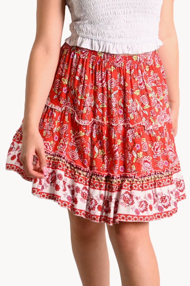 Jingle Bell Sunny Days Short Skirt