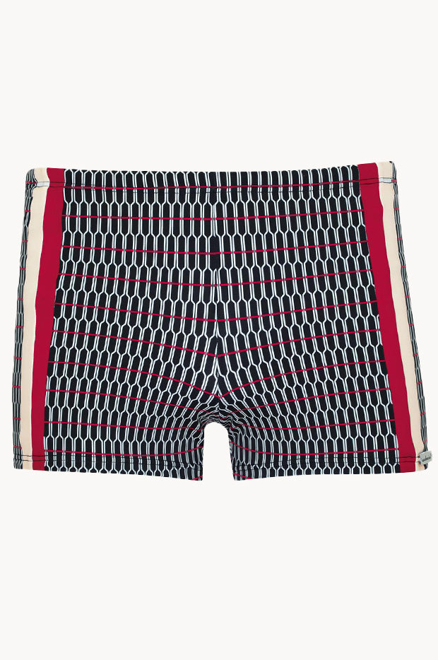 Mens Geo Splice Boyleg Trunk