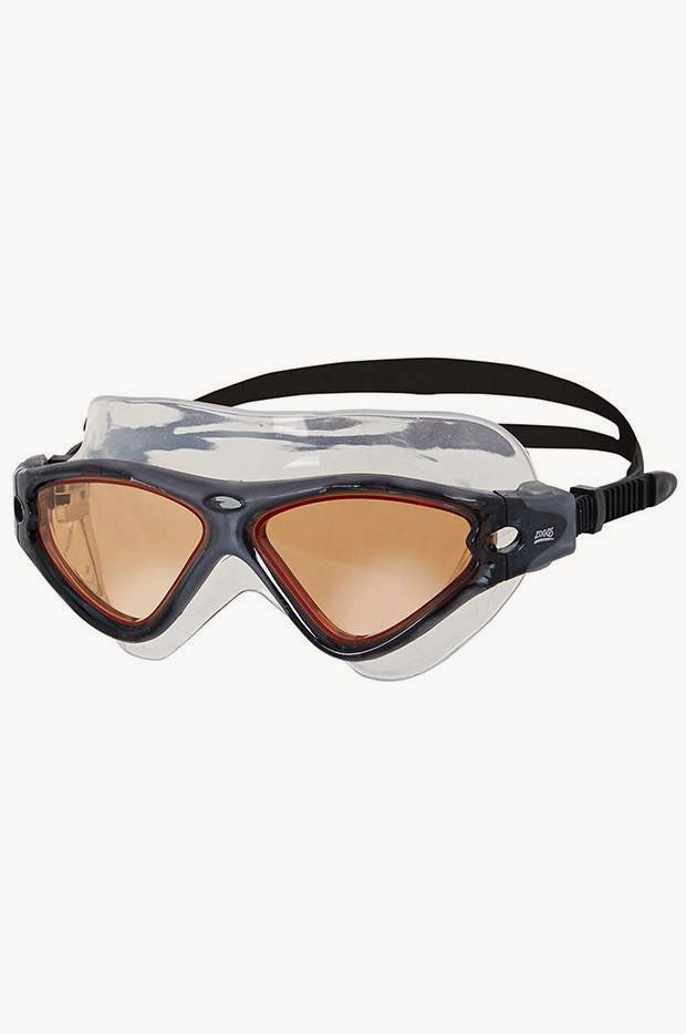 Zoggs Tri Vision Mask Black/Orange Swimwear Galore AU