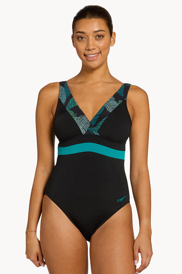 Evergreen Square Back One Piece