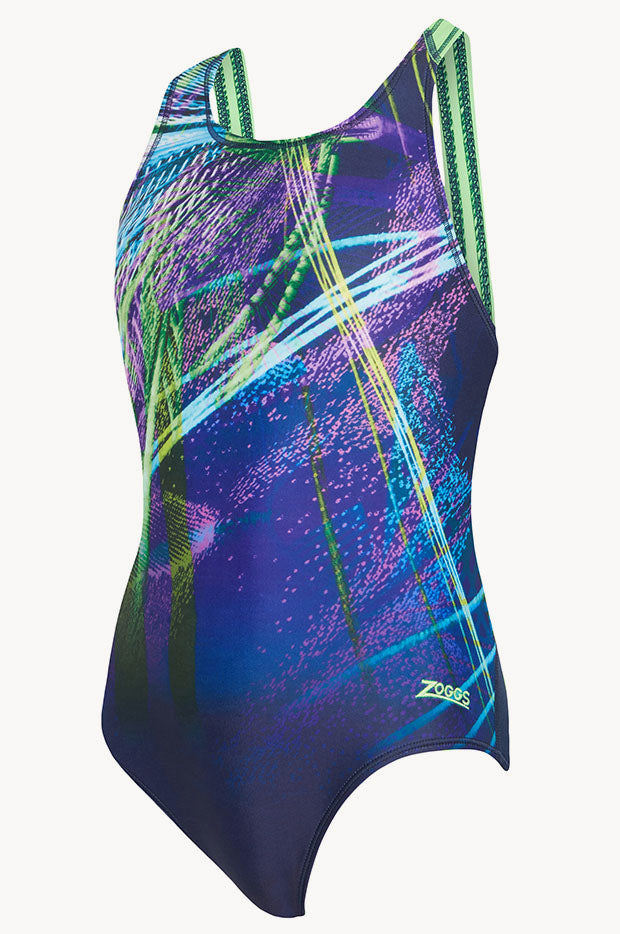 Zoggs Girls Power Surge Flyback One Piece Swimwear Galore AU