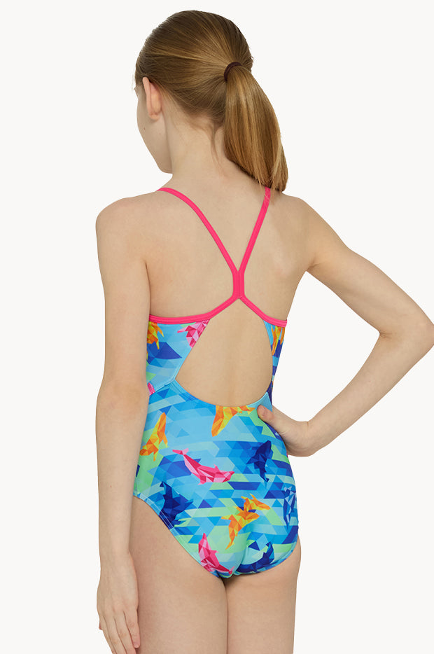 Girls Dolphine Sprintback One Piece