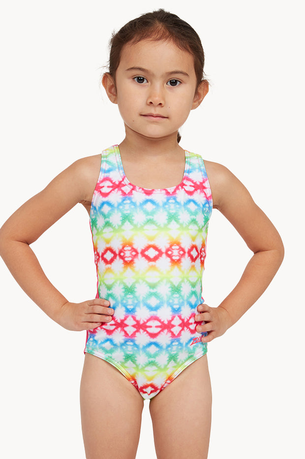 Girls Rainbow Haze Action Back One Piece