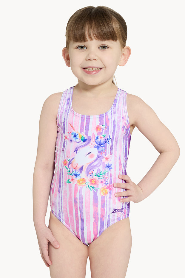 Girls Unicorn Actionback One Piece