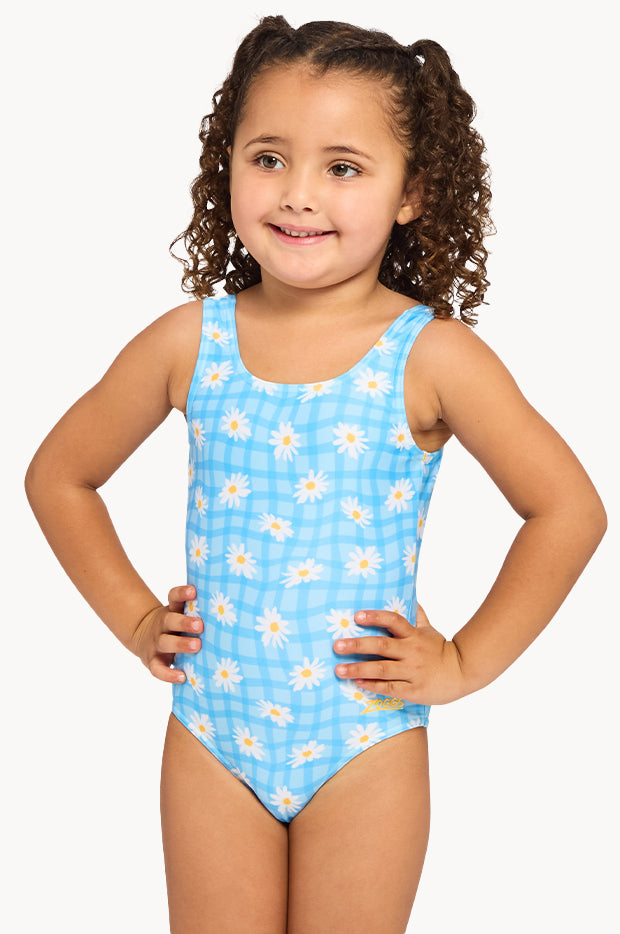 Girls Daisy Check Scoopback One Piece