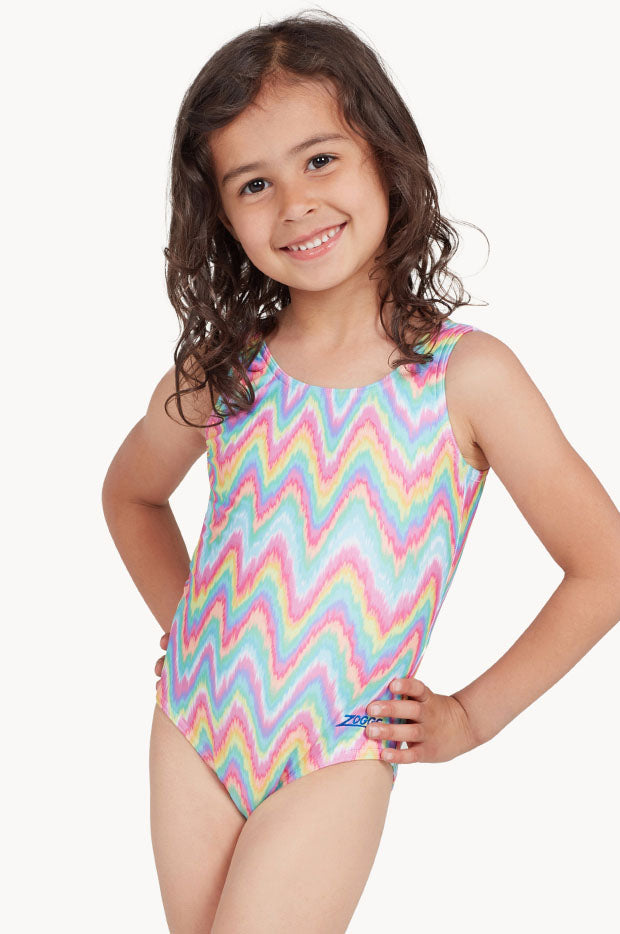 Girls Play Wave Scoopback One Piece