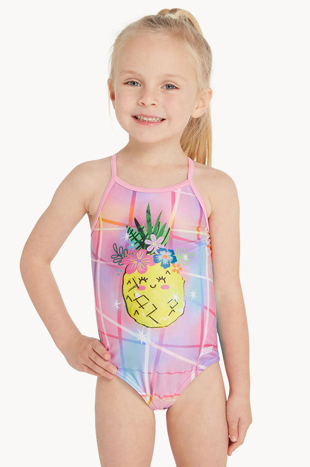 Girls Pine Time Crossback One Piece