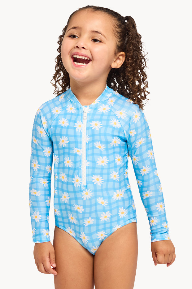 Girls Daisy Check Sunsuit
