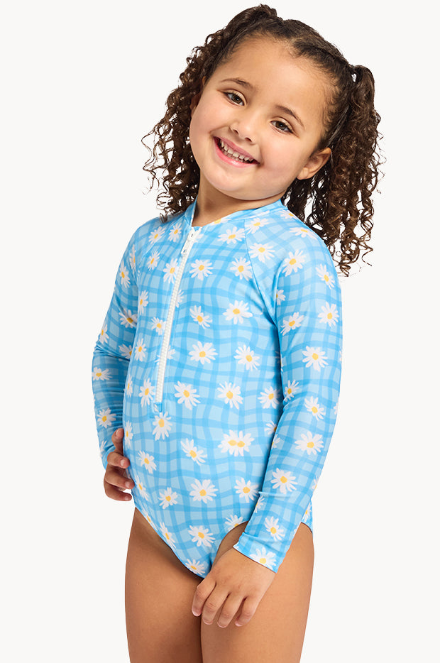 Girls Daisy Check Sunsuit