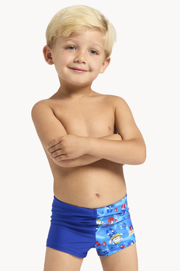 Boys Sea Alien Hip Racer Trunk
