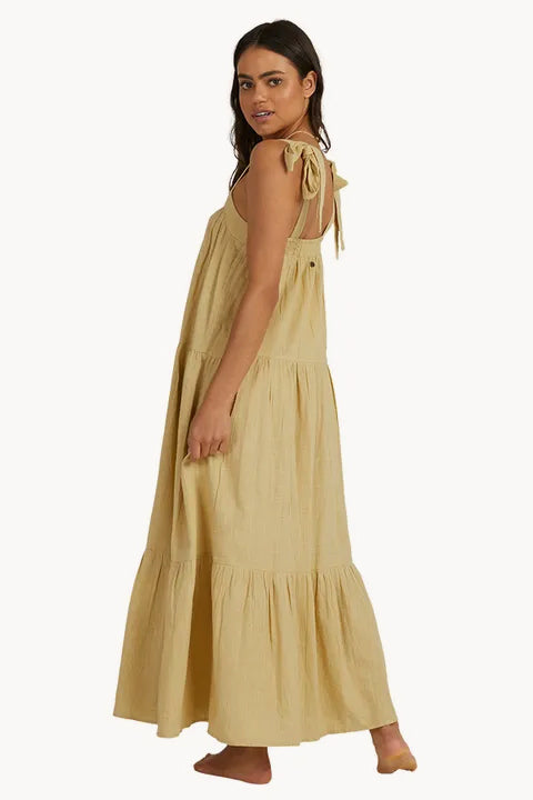 billabong yellow maxi dress Womens Petal Dress