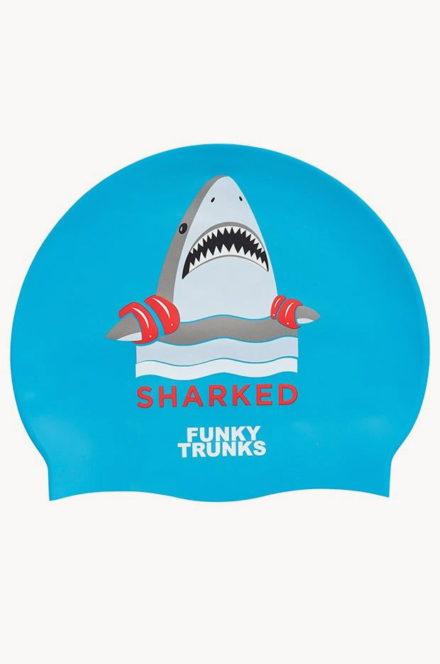 Sharked Swim Cap