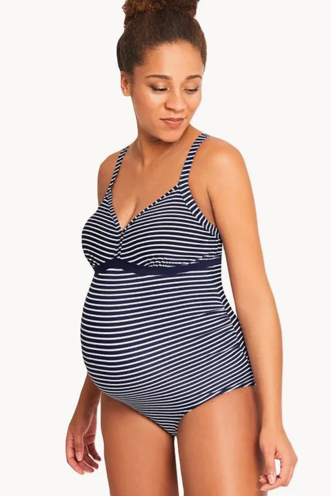 Maternity Stripe One Piece