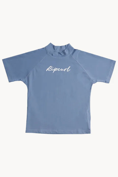 Girls Script Short Sleeve Suntop