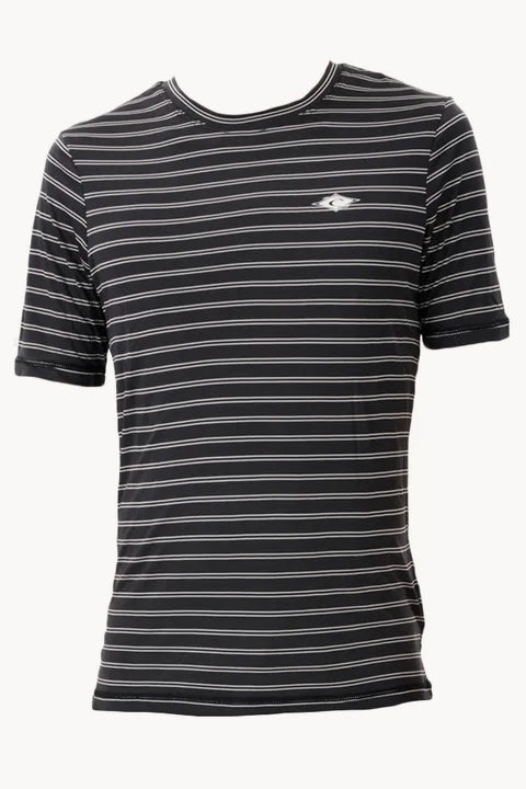 Mens Plain Stripe Short Sleeve Suntop