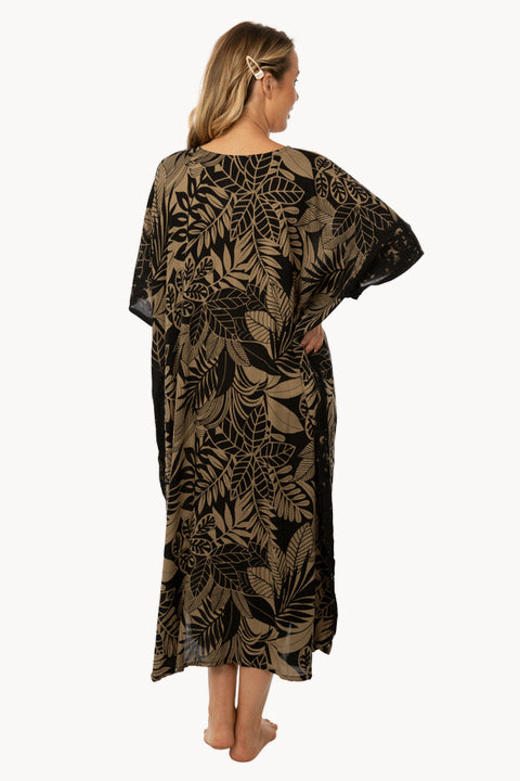 Leaf Betelnut Long Kaftan