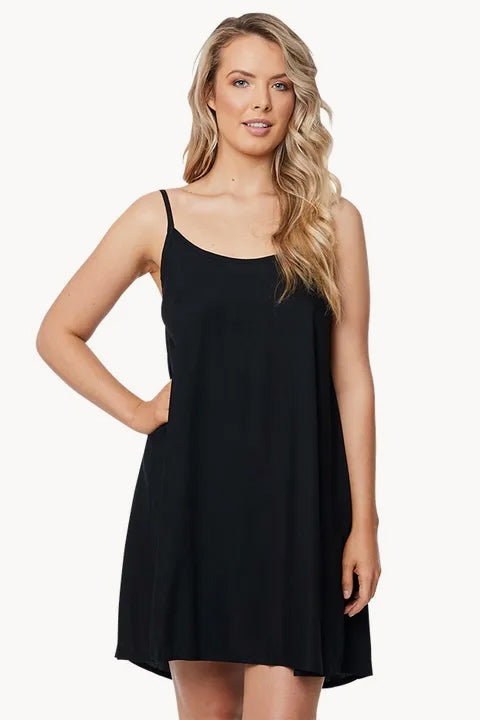 Sundrenched - Plain Folly Dress - Black | Swimwear Galore AU