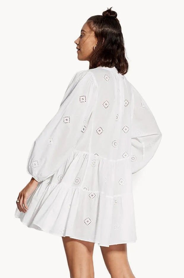 Embroidered Tiered Dress Embroidered Tiered Dress