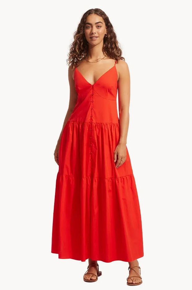 Poplin Maxi Dress