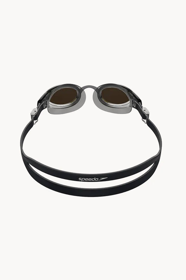 speedo mariner goggles Speedo - Mariner Pro Mirror Goggle - Black/Gold